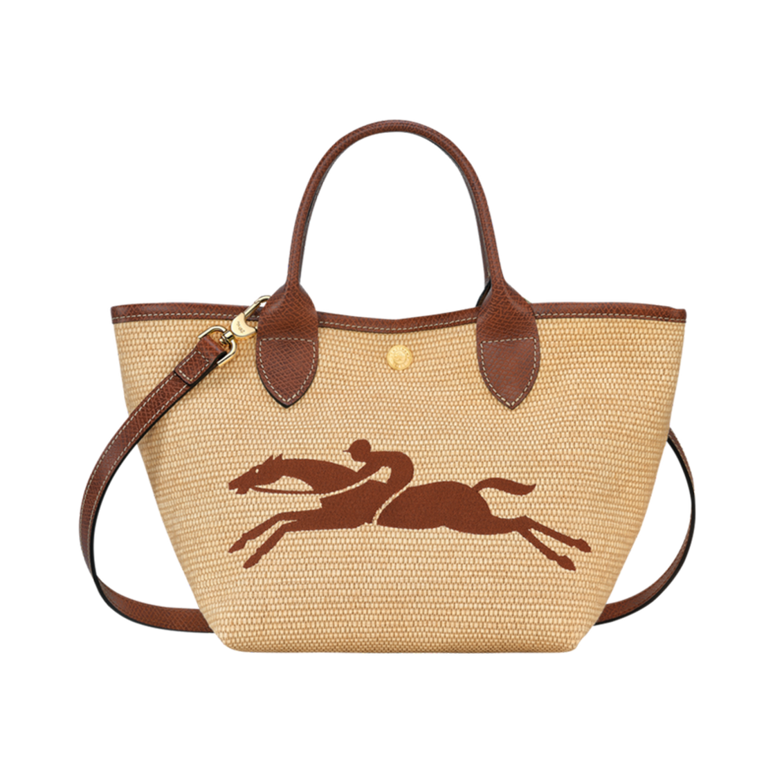 롱샴 르 파니에 플리아쥬 S 베스킷백 브라운