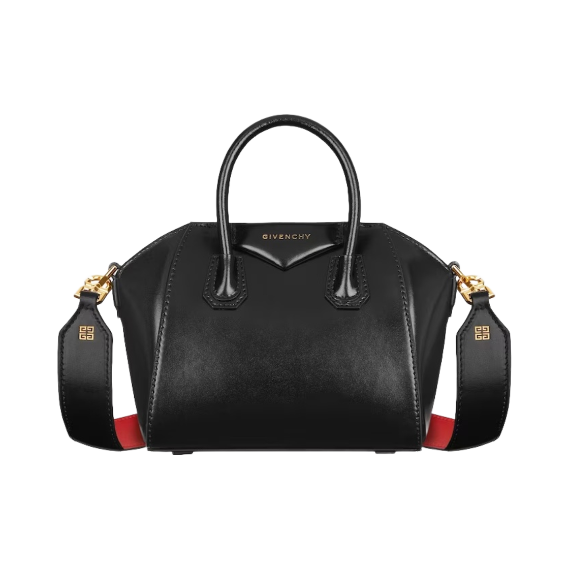 지방시 박스 레더 안티고나 토이백 블랙 레드(Givenchy Antigona Toy Bag in Box Leather Black Redd) - 1