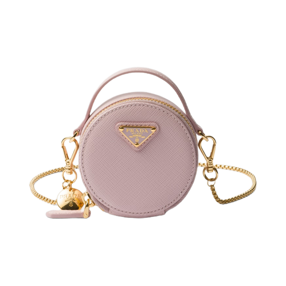 프라다 사피아노 레더 미니 파우치 알라바스터 핑크(Prada Saffiano Leather Mini-Pouch Alabaster Pink) - 1