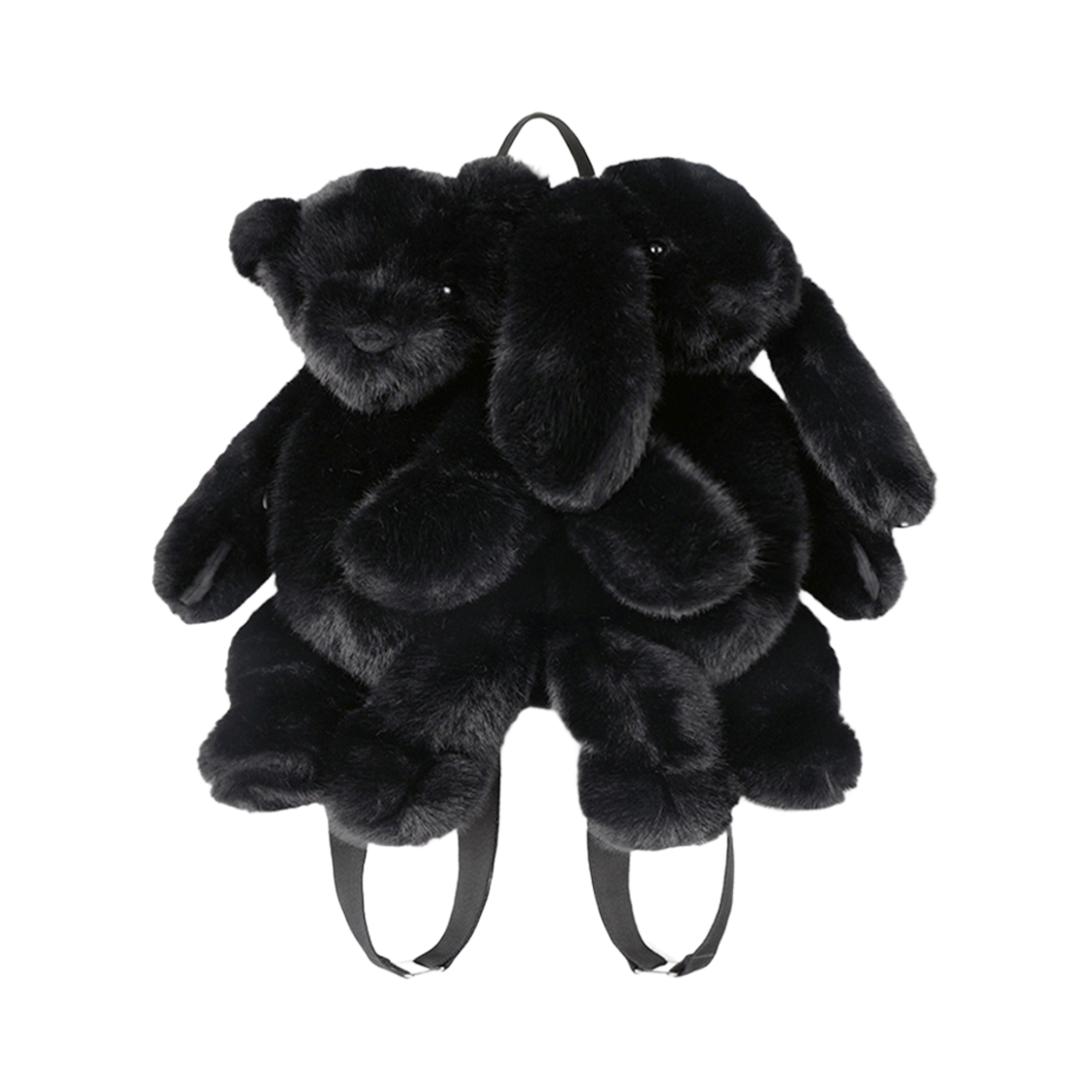 USMBP02 Unsteady Market Teddy&Bunny BackPack Black