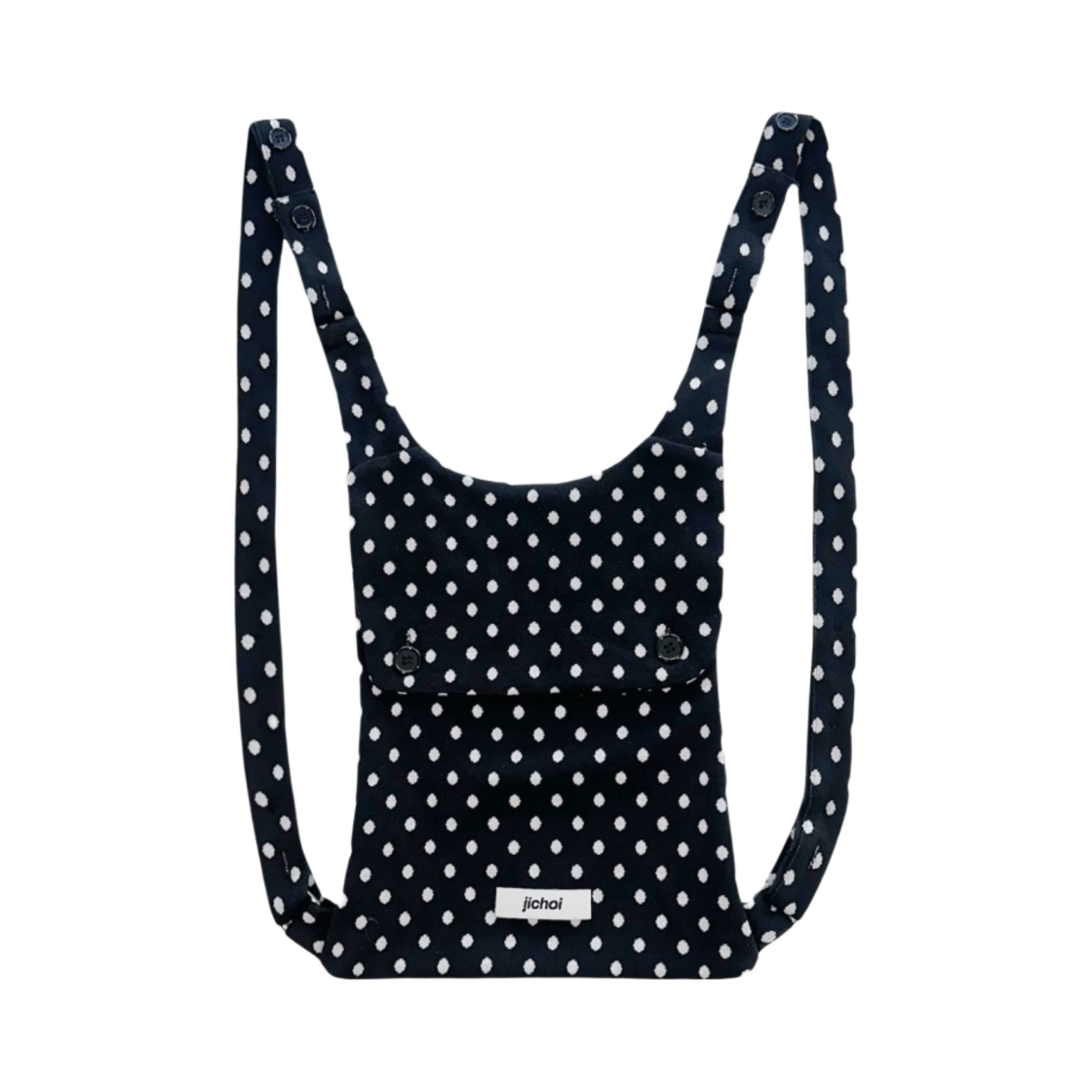 지초이 투웨이 도티드 백 블랙(Jichoi 2-Way Dotted Bag Black)