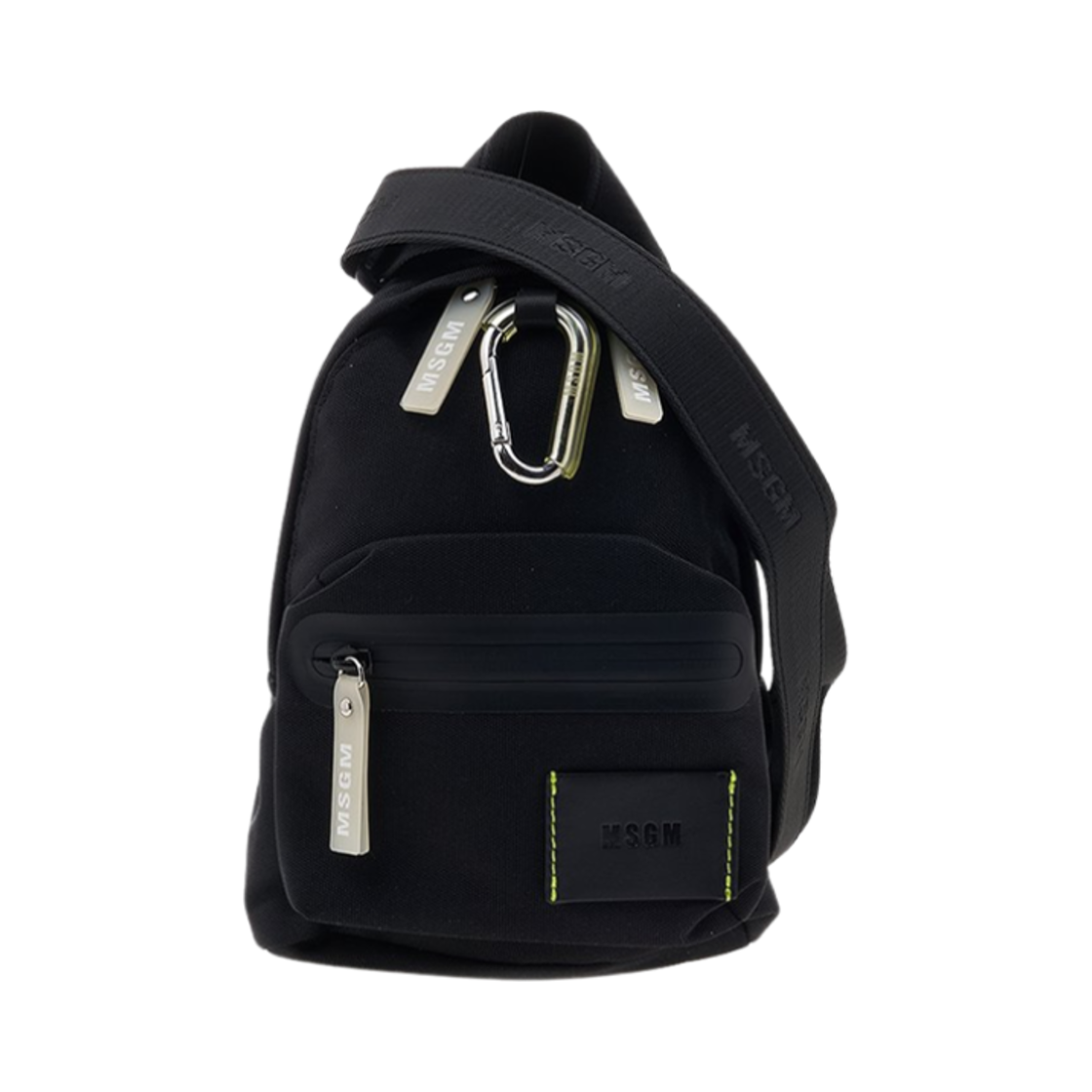 3340MZ91-371-99 MSGM Logo Mini Backpack Black