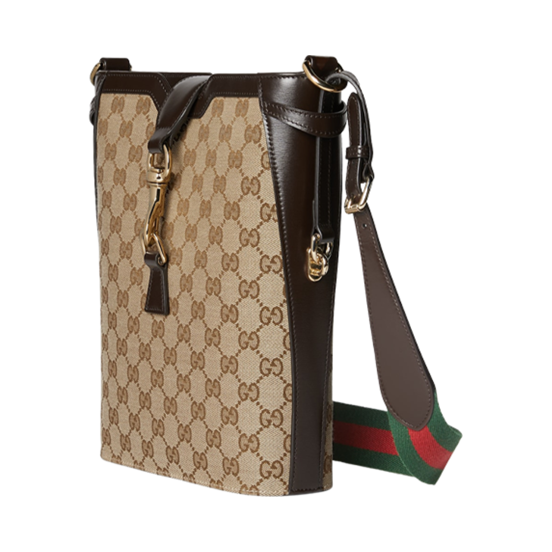 구찌 미디움 버킷 숄더백 베이지 에보니 캔버스(Gucci Medium Bucket Shoulder Bag Beige Ebony Canvas) - 2