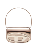 Diesel 1DR Shoulder Bag in Mirrored Leather Bronze