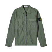 Stone Island 11102 Naslan Light Overshirt Olive Green - 20SS