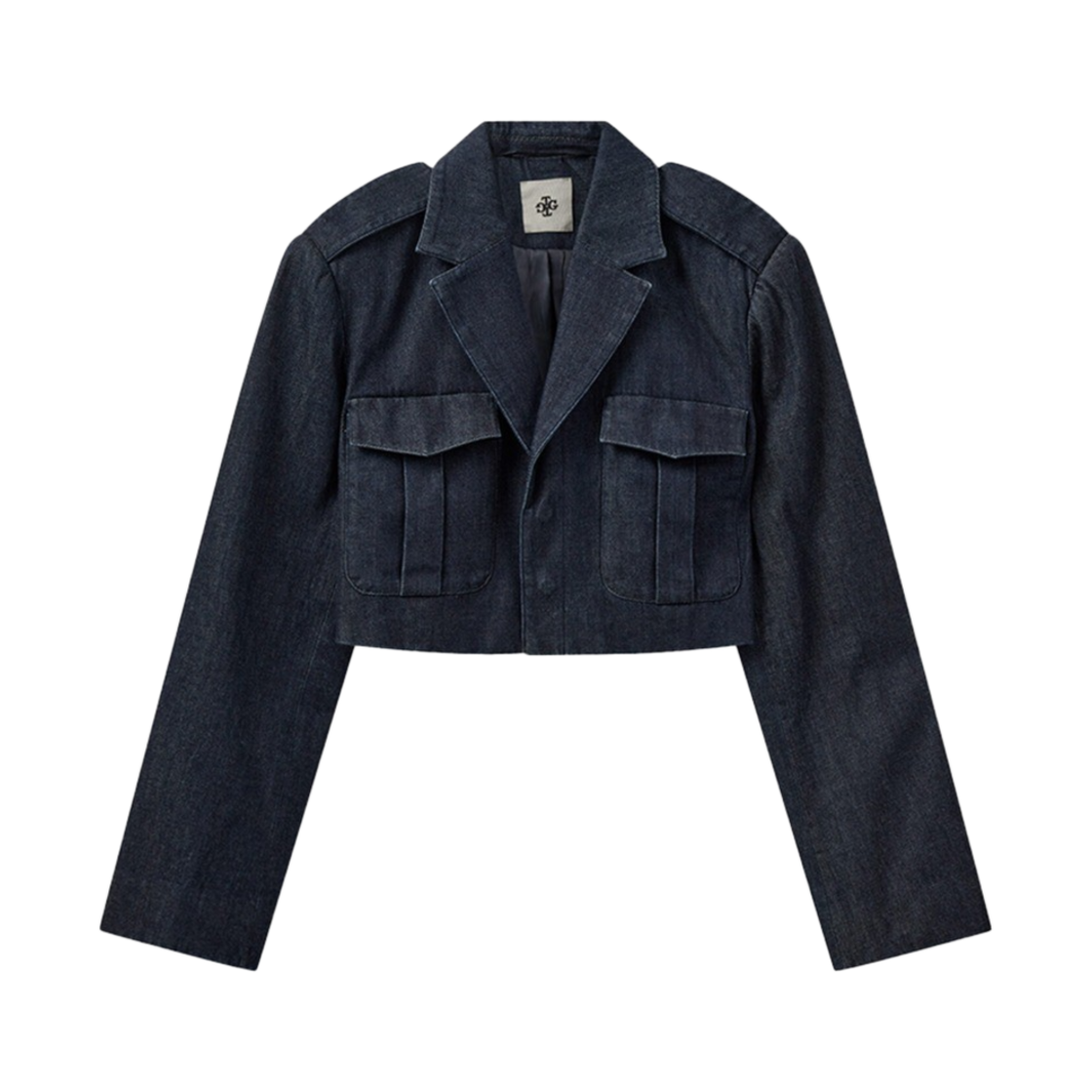 더가먼츠 우먼 이클립스 쇼트 자켓 다크 데님