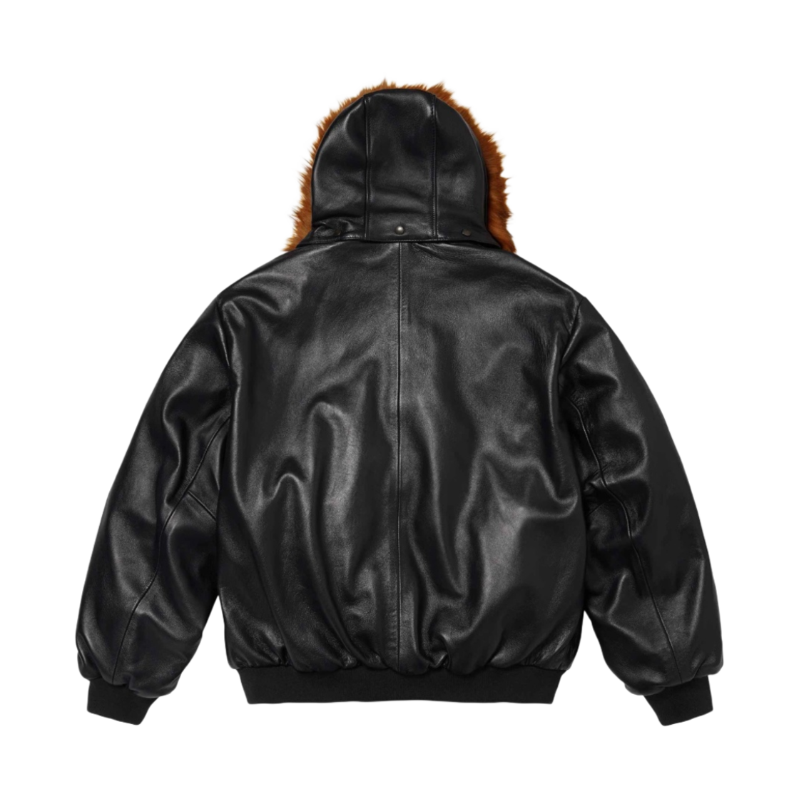 슈프림 x 쇼트 후드 레더 봄버 자켓 블랙 - 24SS(Supreme x Schott Hooded Leather Bomber Jacket Black - 24SS) - 2