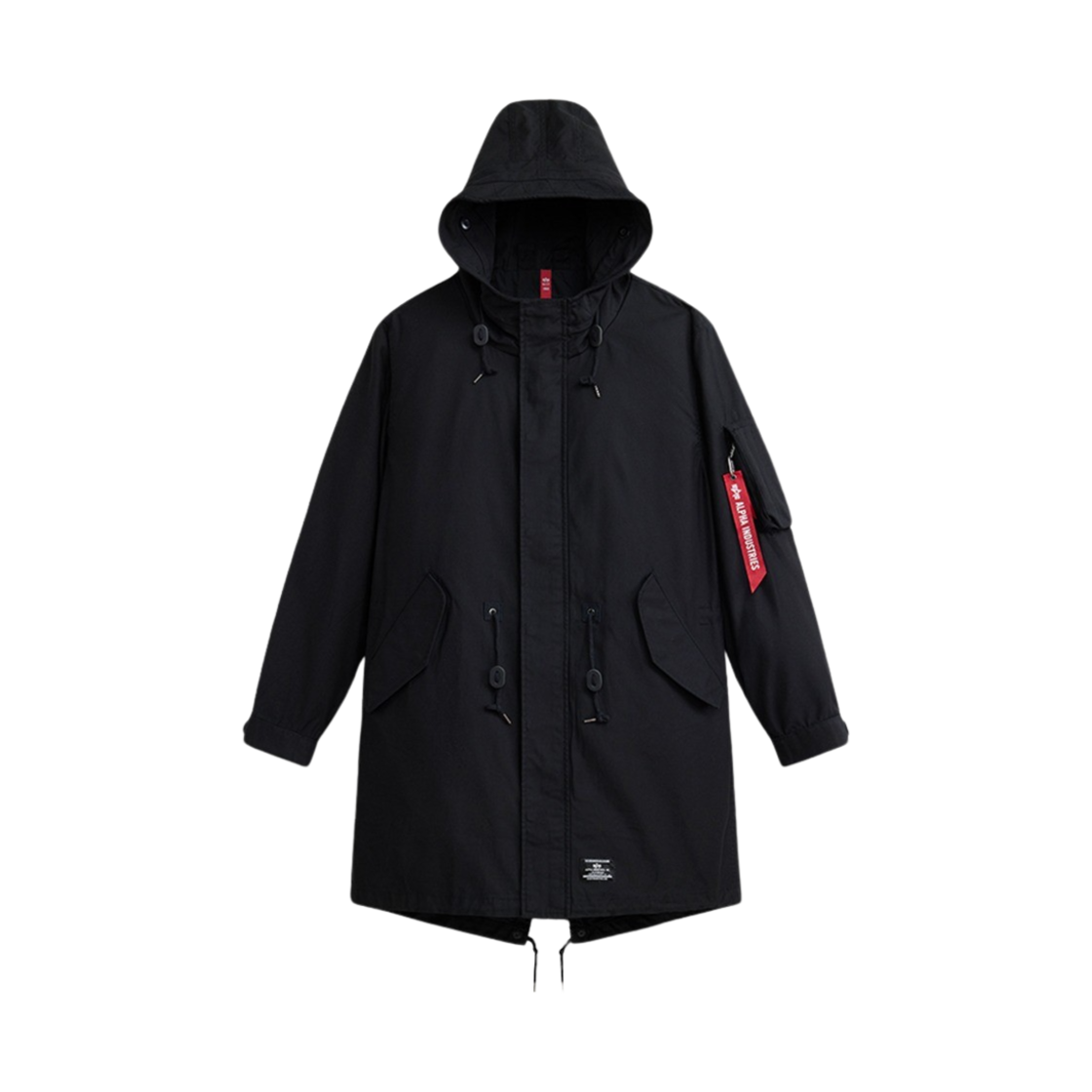 AIMSI0000002BLK ALPHA INDUSTRIES M-59 Fishtail Mod Parka Black - 대표 이미지 #1