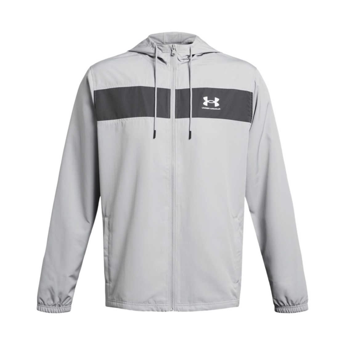 1361621-012 Under Armour Sports Style Windbreaker Mod Gray Light Heather White