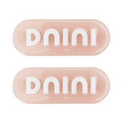 DNINI Logo Barrettes Pink