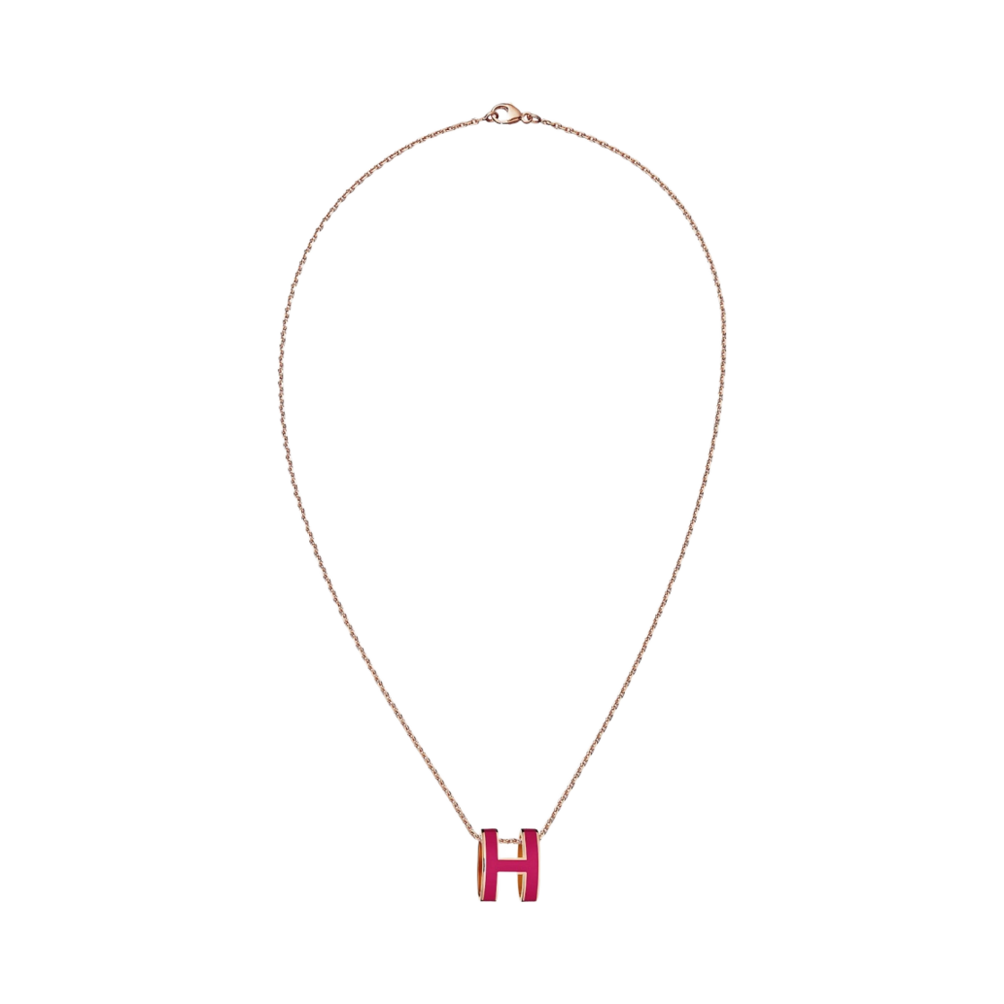 (W) 에르메스 팝아슈 펜던트 로즈 골드 하드웨어 & 프랑브아즈((W) Hermes Pop H Pendant Rose Gold & Framboise) - 1
