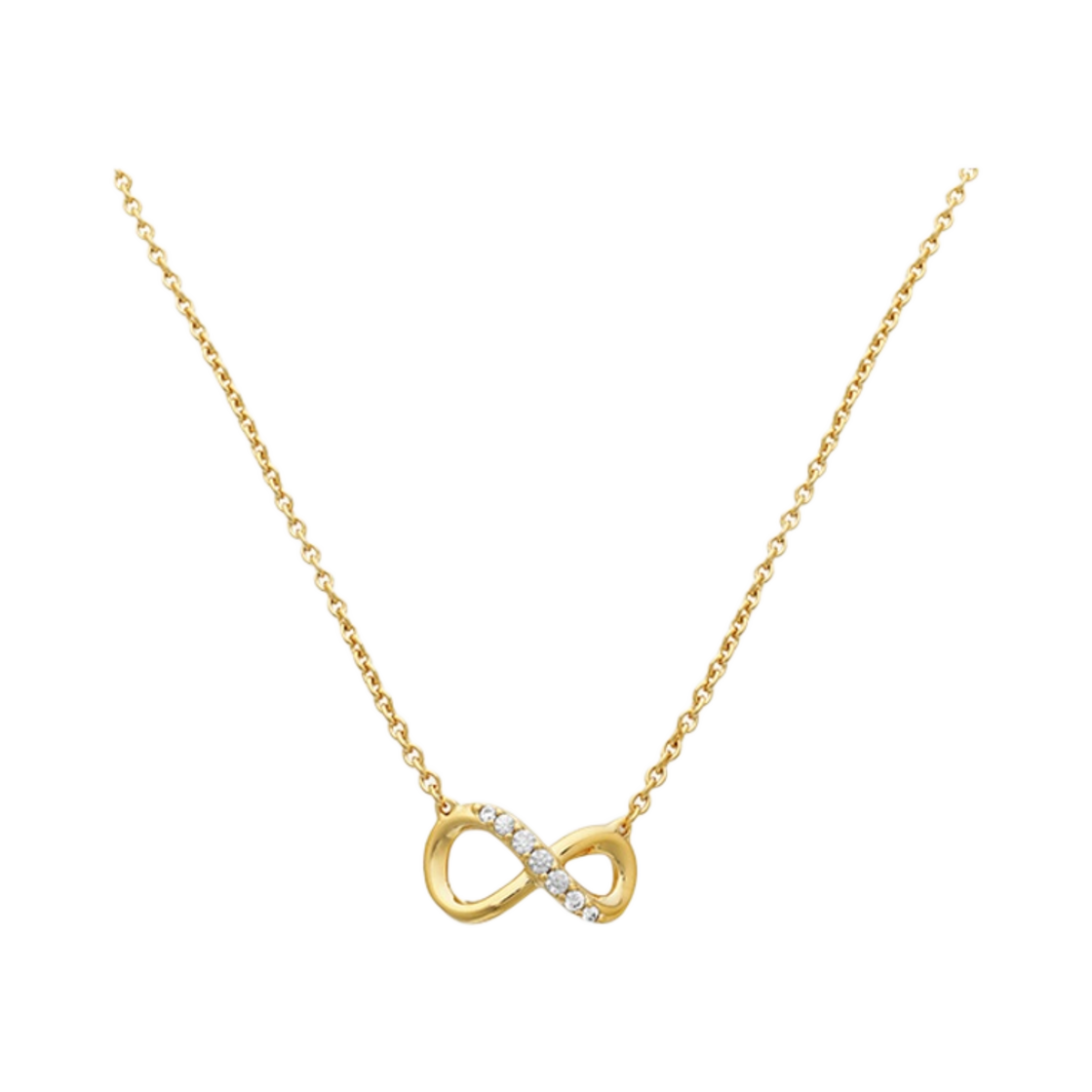 (W) 판도라 스파클링 인피니티 콜리에 네클리스 골드 플래팅 클리어((W) Pandora Sparkling Infinity Collier Necklace Gold Plated Clear)
