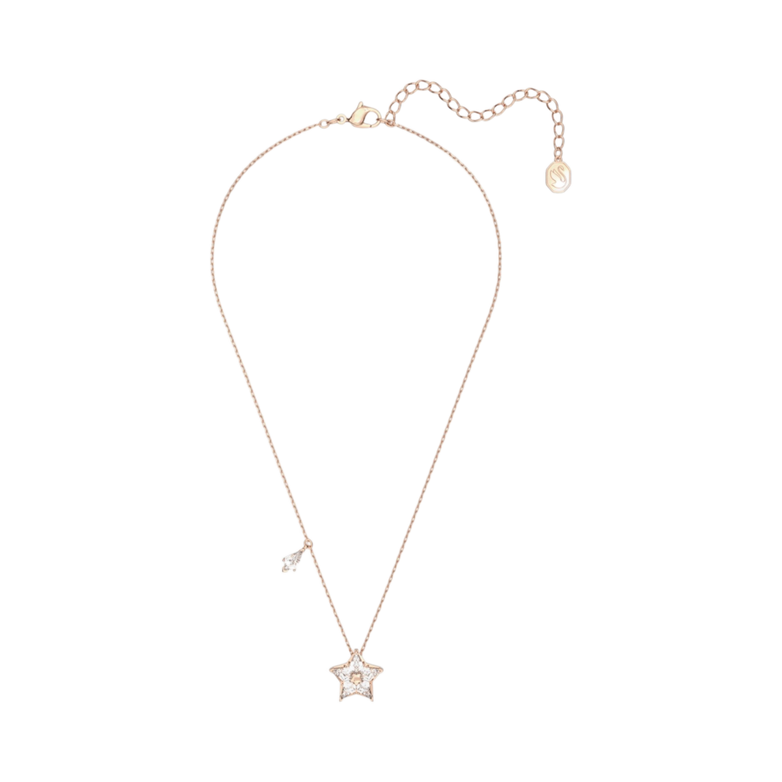 (W) 스와로브스키 스텔라 펜던트 화이트 로즈 골드 플래팅((W) Swarovski Stella Pendant White Rose Gold Plated) - 1
