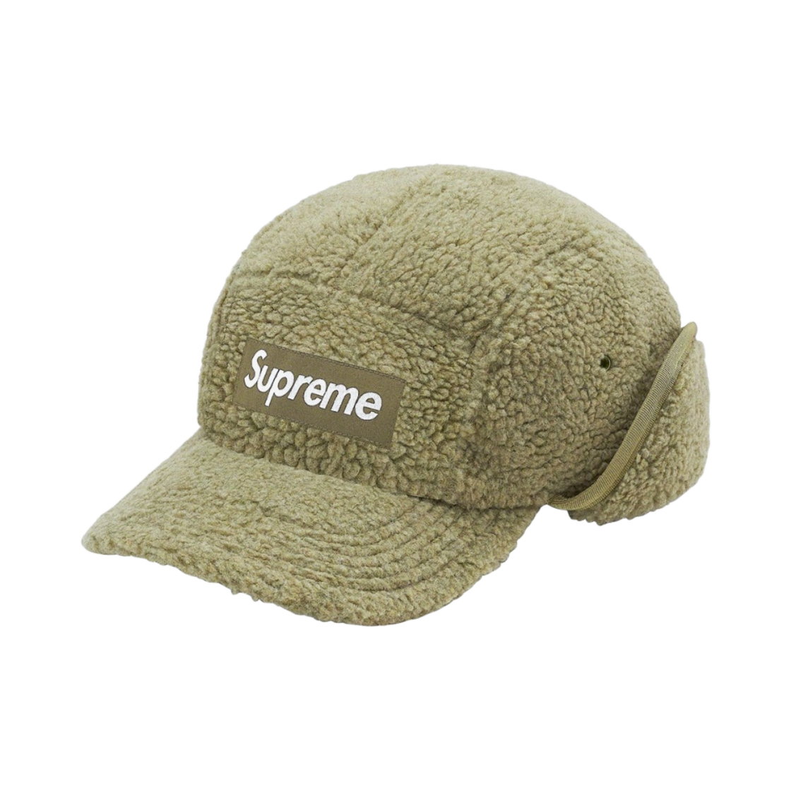 - Supreme Deep Pile Earflap Camp Cap Olive - 20FW