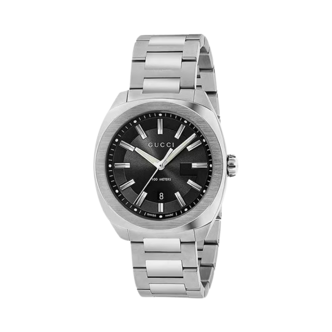 YA142301 Gucci GG2570 Quartz 41mm Stainless Steel Black