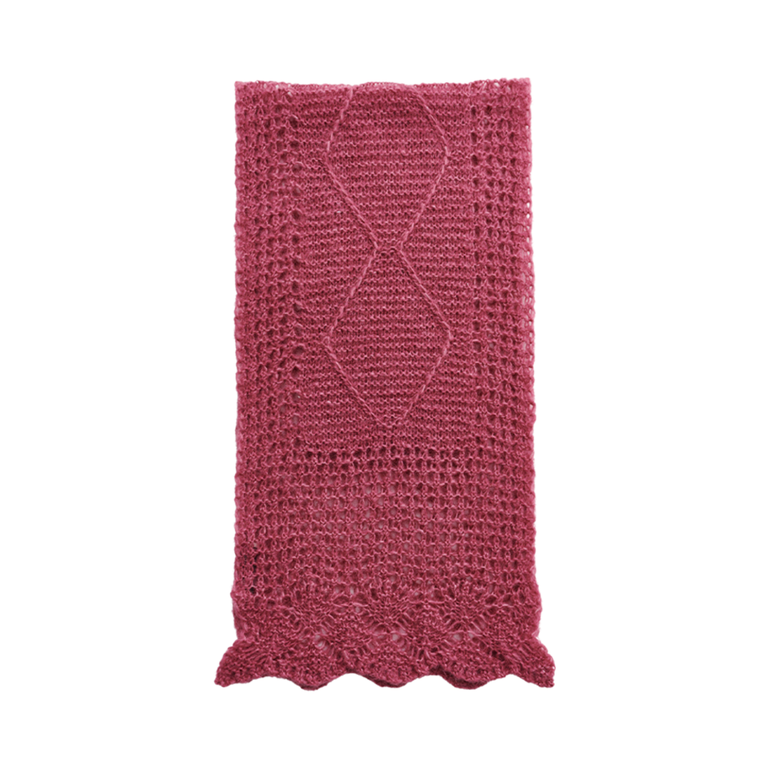 A4248DU Our Legacy Domestic Scarf Uncut Ruby Softest Mohair Silk