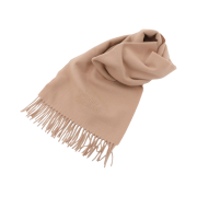 Vivienne Westwood Embroidered Lambswool Muffler Beige