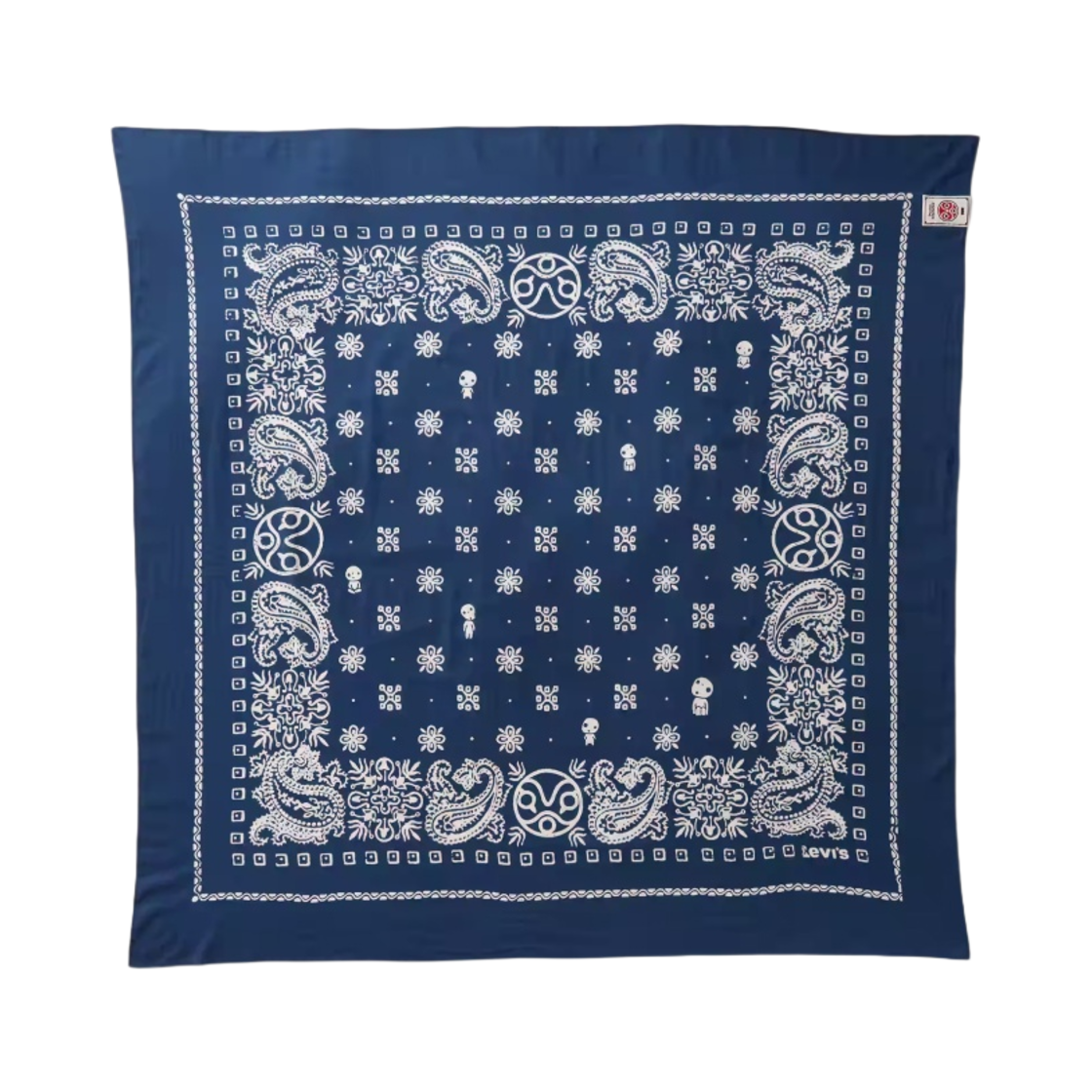 D77640001 Levi's x Princess Mononoke Kodama Bandana Dark Blue