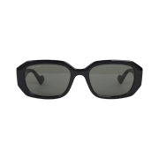 (W) Gucci GG Square Frame Sunglasses Black