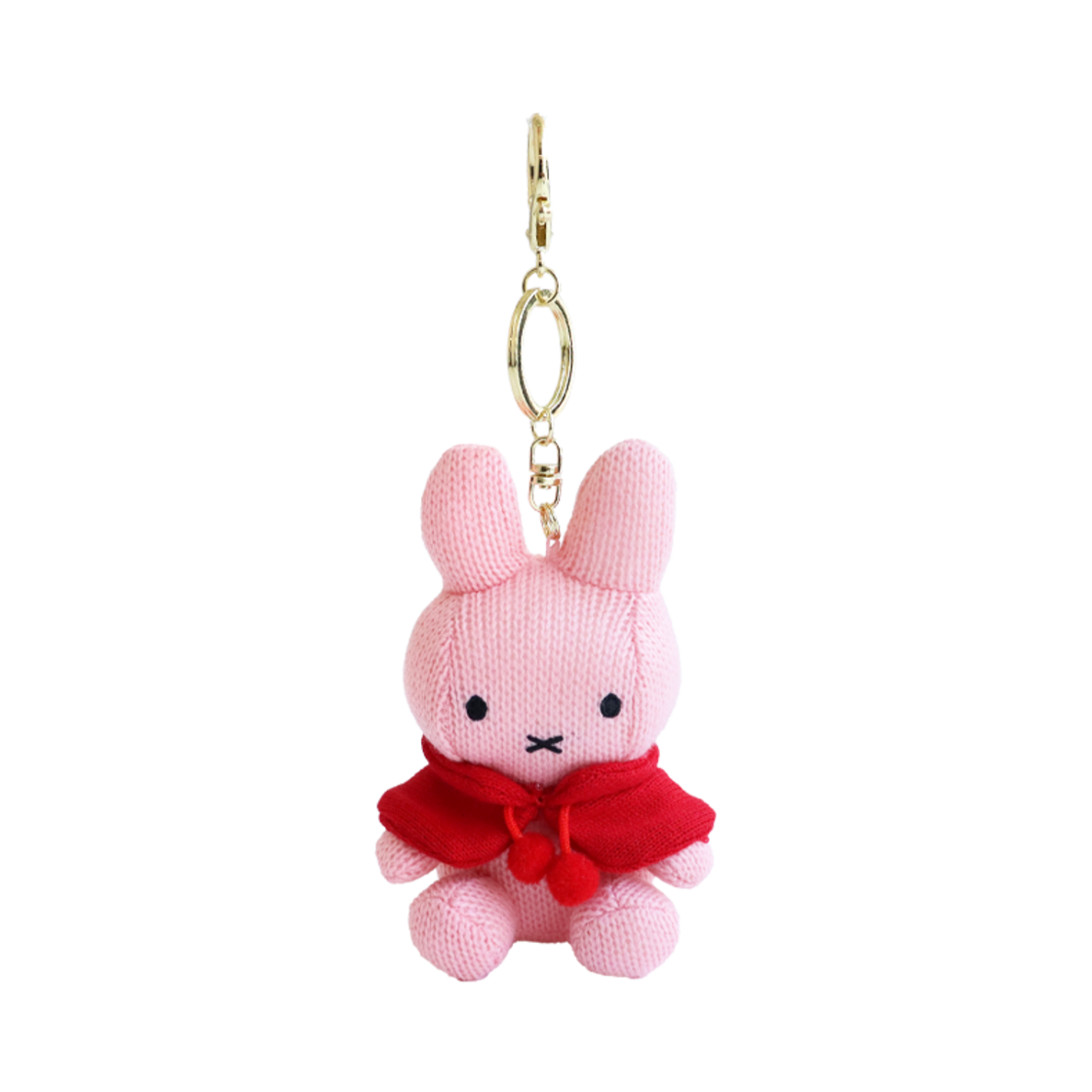 2845-50 Many a Little Knit Cloak Miffy Key Ring Pink