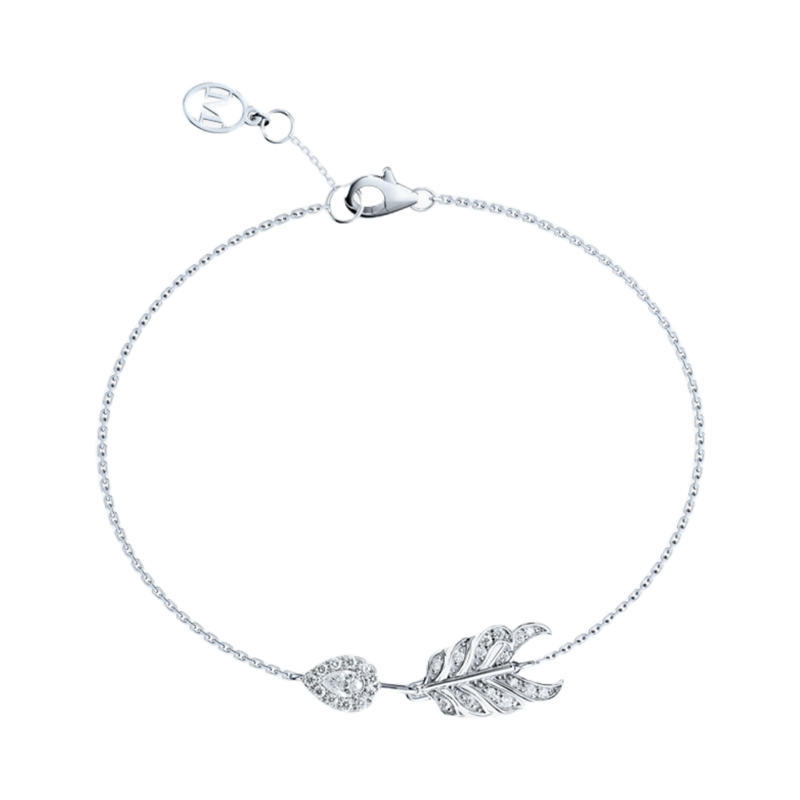 미꼬 애로우 페네르 페어컷 다이아몬드 파베 브레이슬릿(Miko Arrow Penneair Pear Cut Diamond Pave Bracelet)