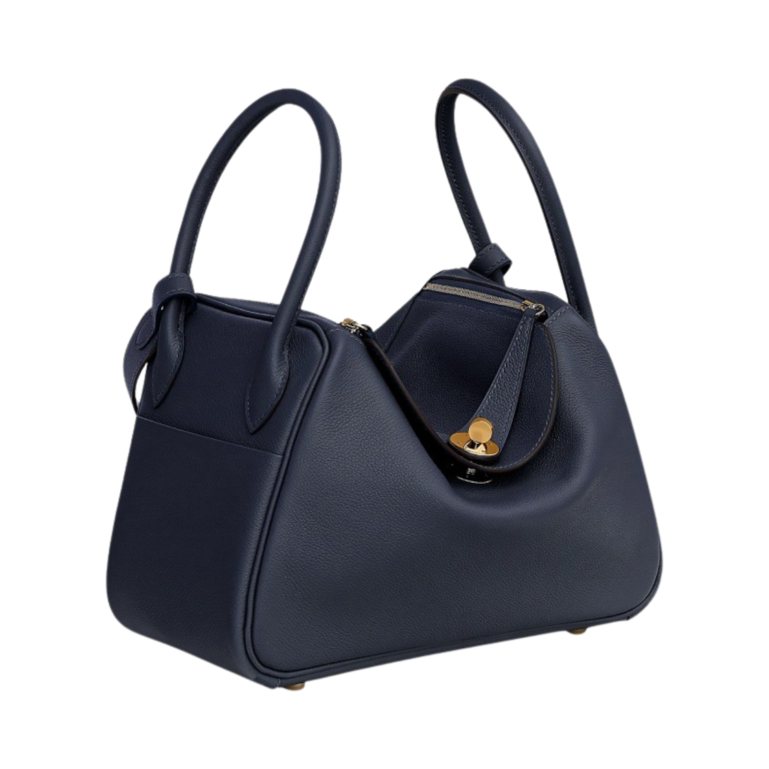 에르메스 린디 26 백 에버컬러 & 골드 하드웨어 블루 뉘(Hermes Lindy 26 Bag Evercolor & Gold Bleu Nuit) - 2