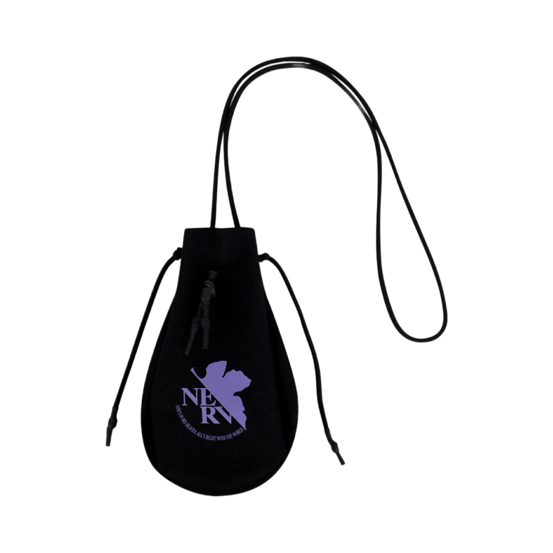 마하그리드 x 에반게리온 네르프 드로우스트링 백 블랙(Mahagrid x Evangelion Nerv Drawstring Bag Black)