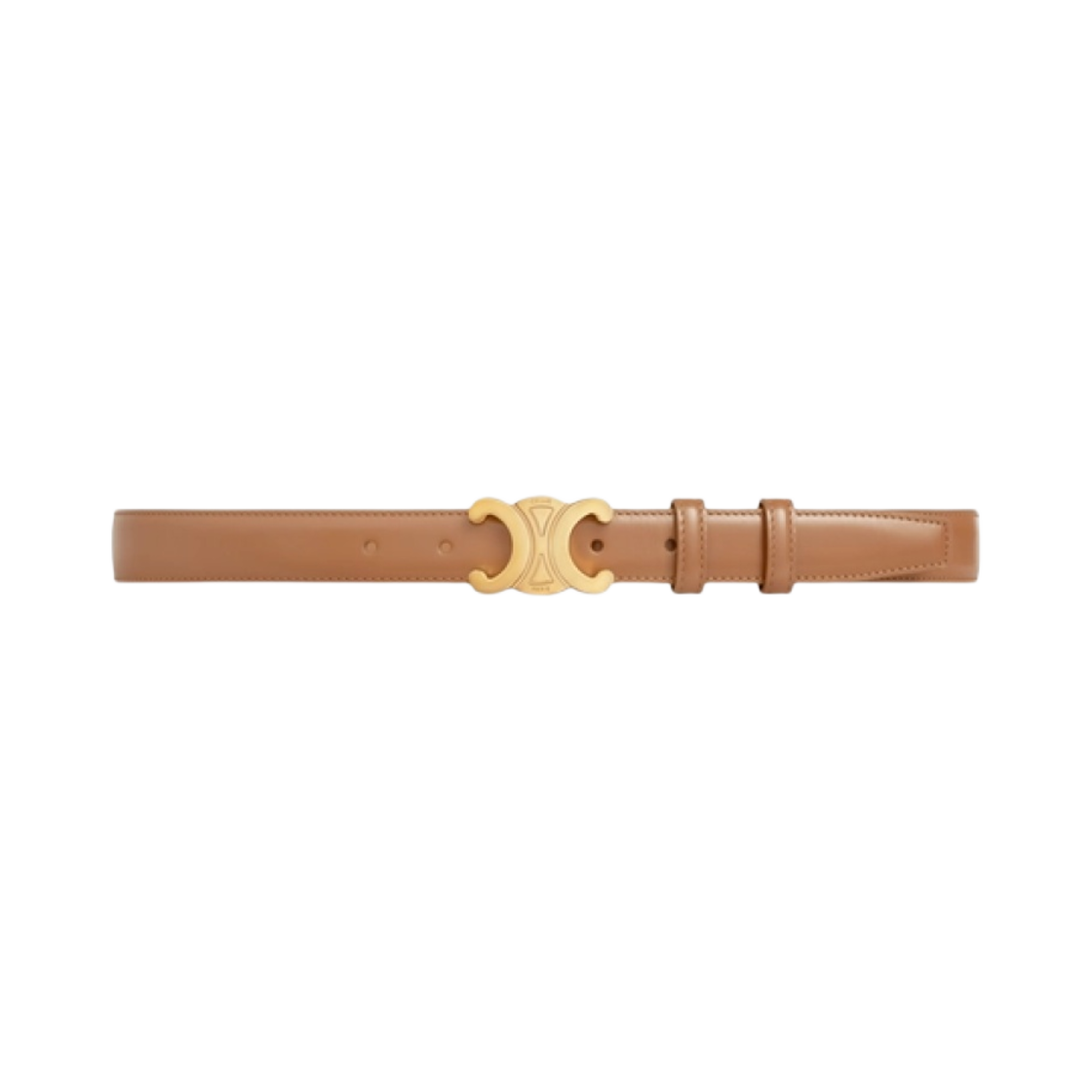 45AK93A01-18BU (W) Celine Medium Triomphe Belt in Taurillon Leather Bronze