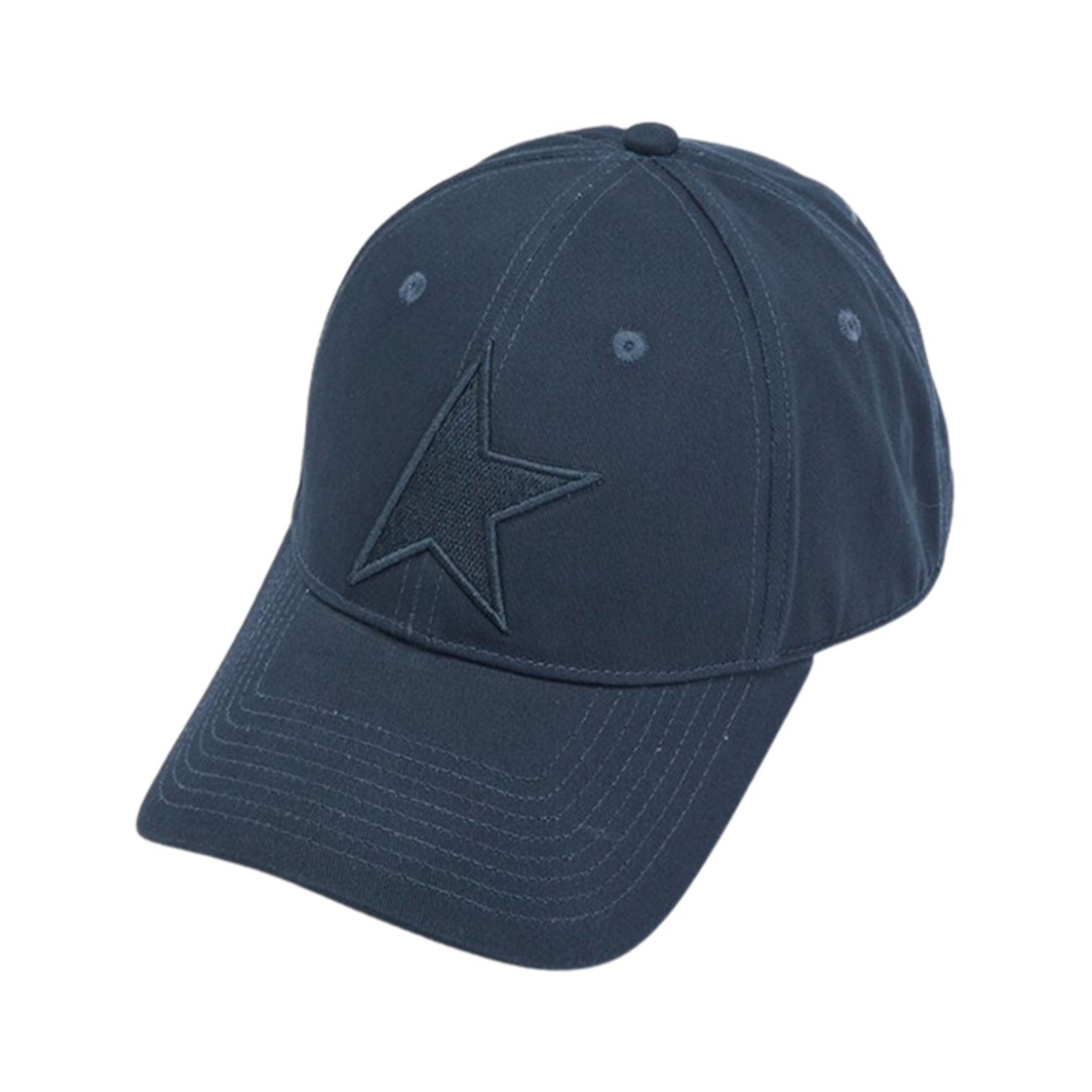 GUP01038-P000597-50486 Golden Goose Baseball Cap with Star Dark Blue
