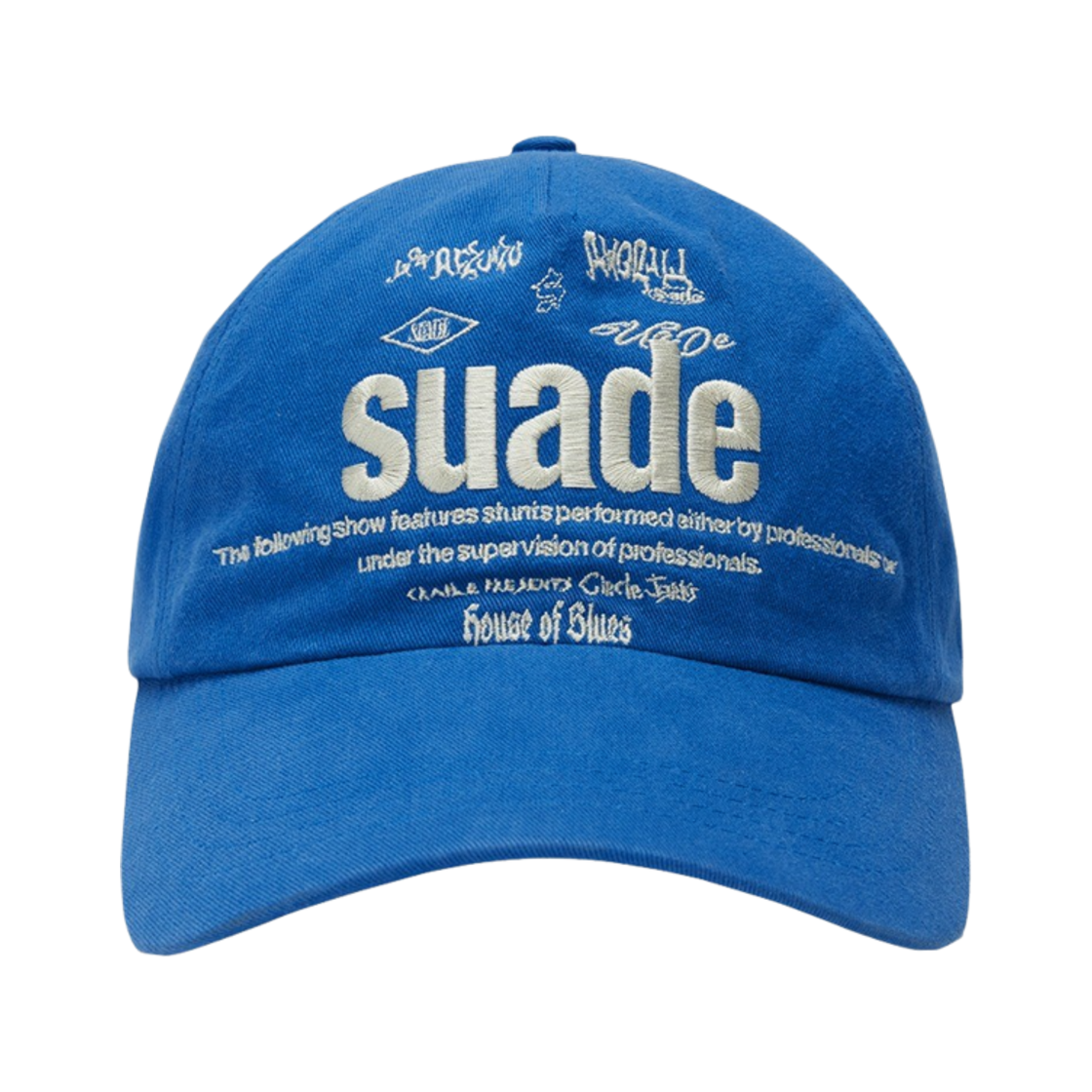 스웨이드 믹스드 로고 볼캡 블루(Suade Mixed Logo Ball Cap Blue)