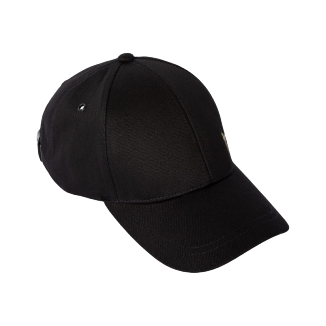 M2A-987DT-JOZEB-79 Paul Smith Cotton Zebra Logo Baseball Cap Black
