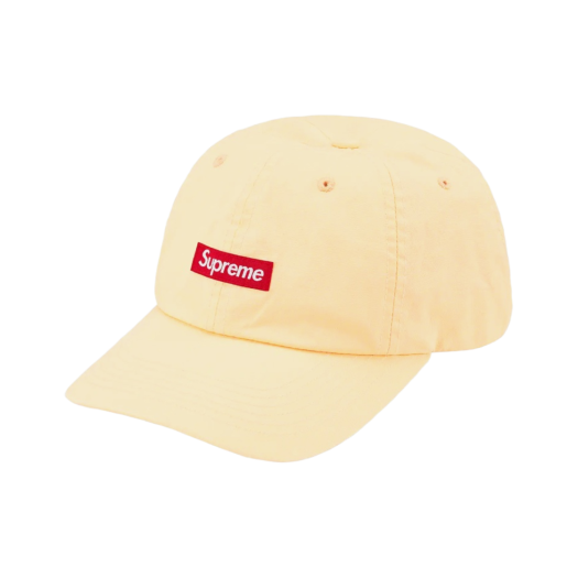 Supreme Small Box Coated Linen 6-Panel Natural - 22SS