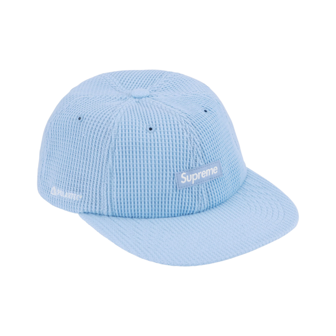 - Supreme Polartec Waffle Small Box 6-Panel Light Blue - 24FW