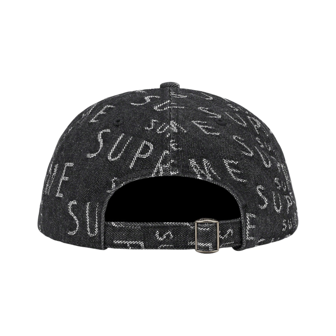 슈프림 워프 자카드 로고 데님 6-패널 캡 블랙 - 21SS(Supreme Warp Jacquard Logos Denim 6-Panel Black - 21SS) - 2