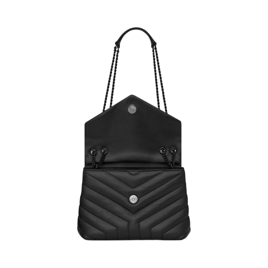 생로랑 마틀라세 Y 레더 블랙 모노그램 루루 스몰백 블랙(Saint Laurent Black Monogram Loulou Small Bag in Matelasse Y Leather Black) - 3