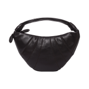 Lemaire Fortune Croissant Bag Soft Nappa Leather Dark Chocolate