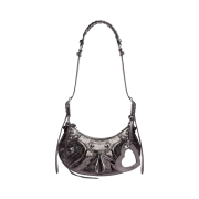 Balenciaga Le Cagole XS Shoulder Bag Metallized Dark Grey