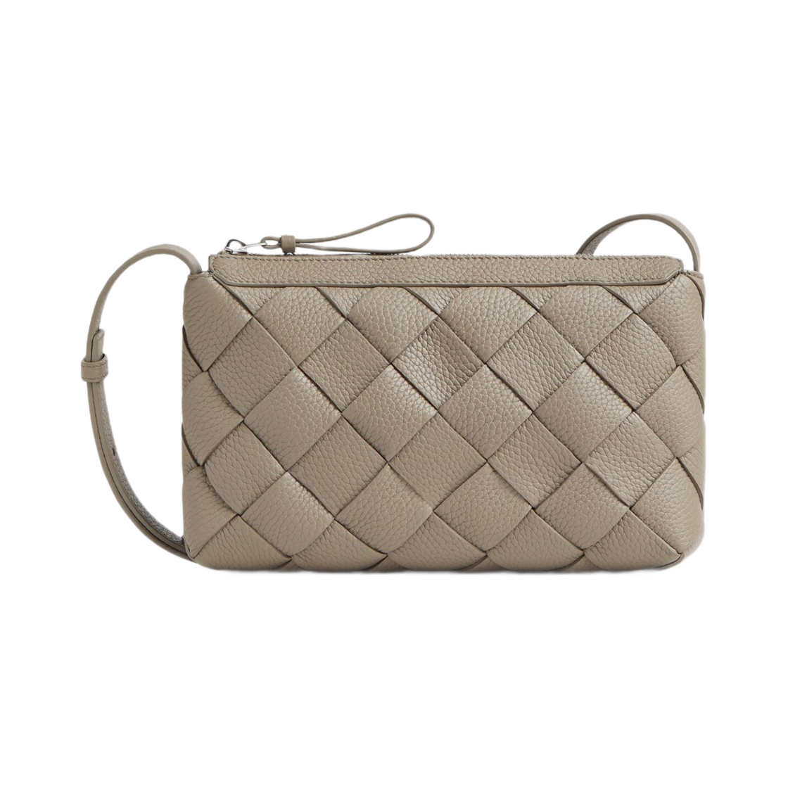 보테가 베네타 디아고 지퍼 메신저 라임스톤(Bottega Veneta Diago Zipped Messenger Limestone) - 1