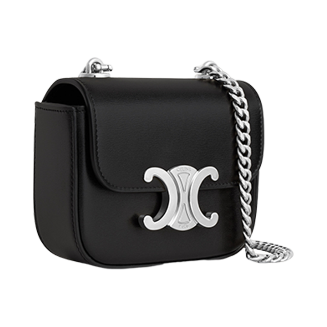 셀린느 미니 체인 클로드 샤이니 카프스킨 블랙(Celine Mini Chain Claude in Shiny Calfskin Black) - 2