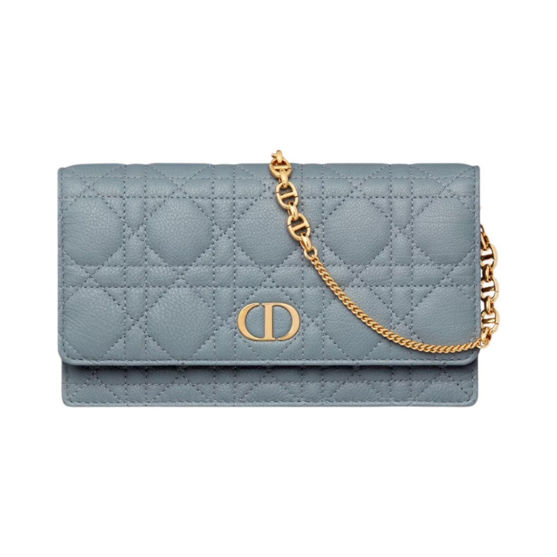 디올 카로 파우치 클라우드 블루 서플 까나쥬 카프스킨(Dior Caro Pouch Cloud Blue Supple Cannage Calfskin) - 1