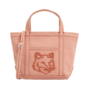 Maison Kitsune Fox Head Mini Tote Bag Pink