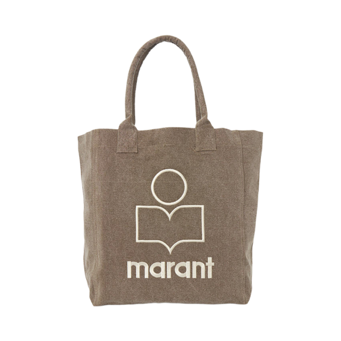 이자벨 마랑 옌키 로고 토트백 다크 카키 - 24FW(Isabel Marant Yenky Logo Tote Bag Dark Khaki - 24FW)