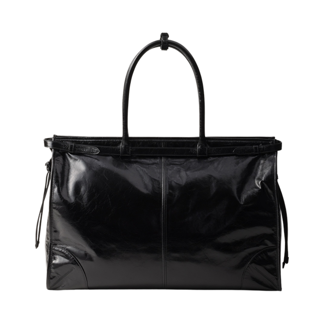 프라다 레더 토트백 블랙(Prada Leather Tote Bag Black) - 2