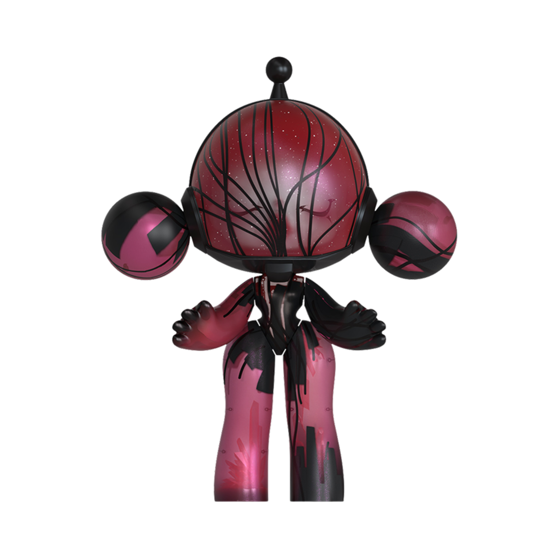 팝마트 메가 알파 스컬판다 레드 크리스탈 400%(Pop Mart Mega Α Skullpanda Red Crystal 400%) - 2