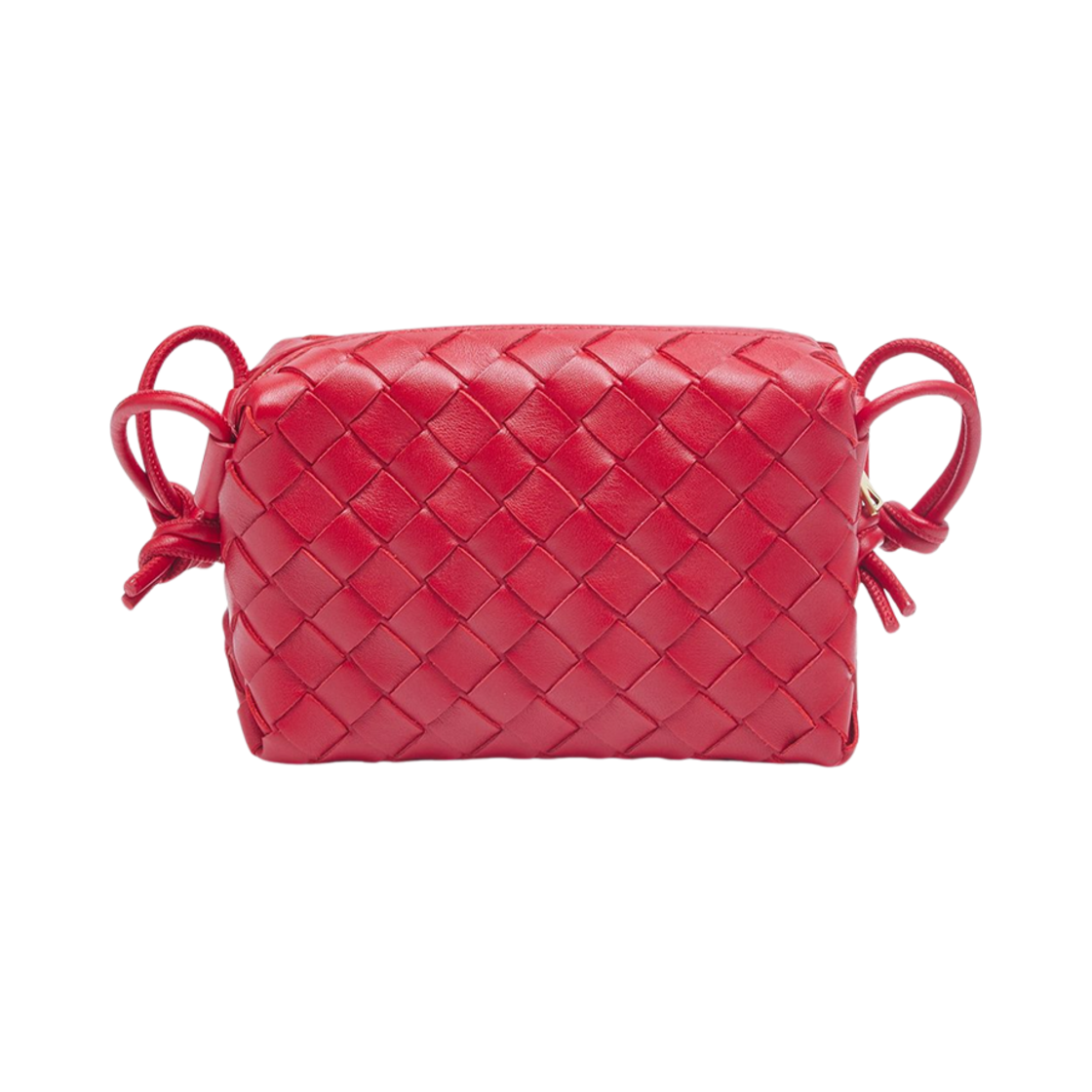 680254V1G116390 Bottega Veneta Mini Leather Loop Bag Apple Candy