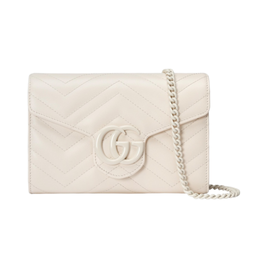 Gucci GG Marmont Matelasse Mini Bag White Leather