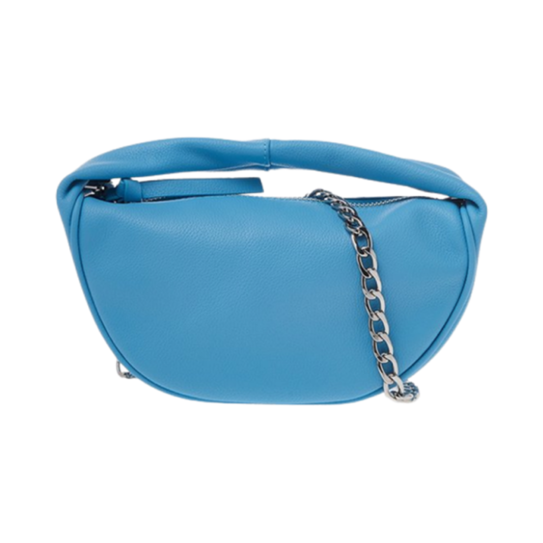 22CRBCUSSLGNSGCSMA By Far Baby Cush Small Grain Shoulder Bag Lagoon