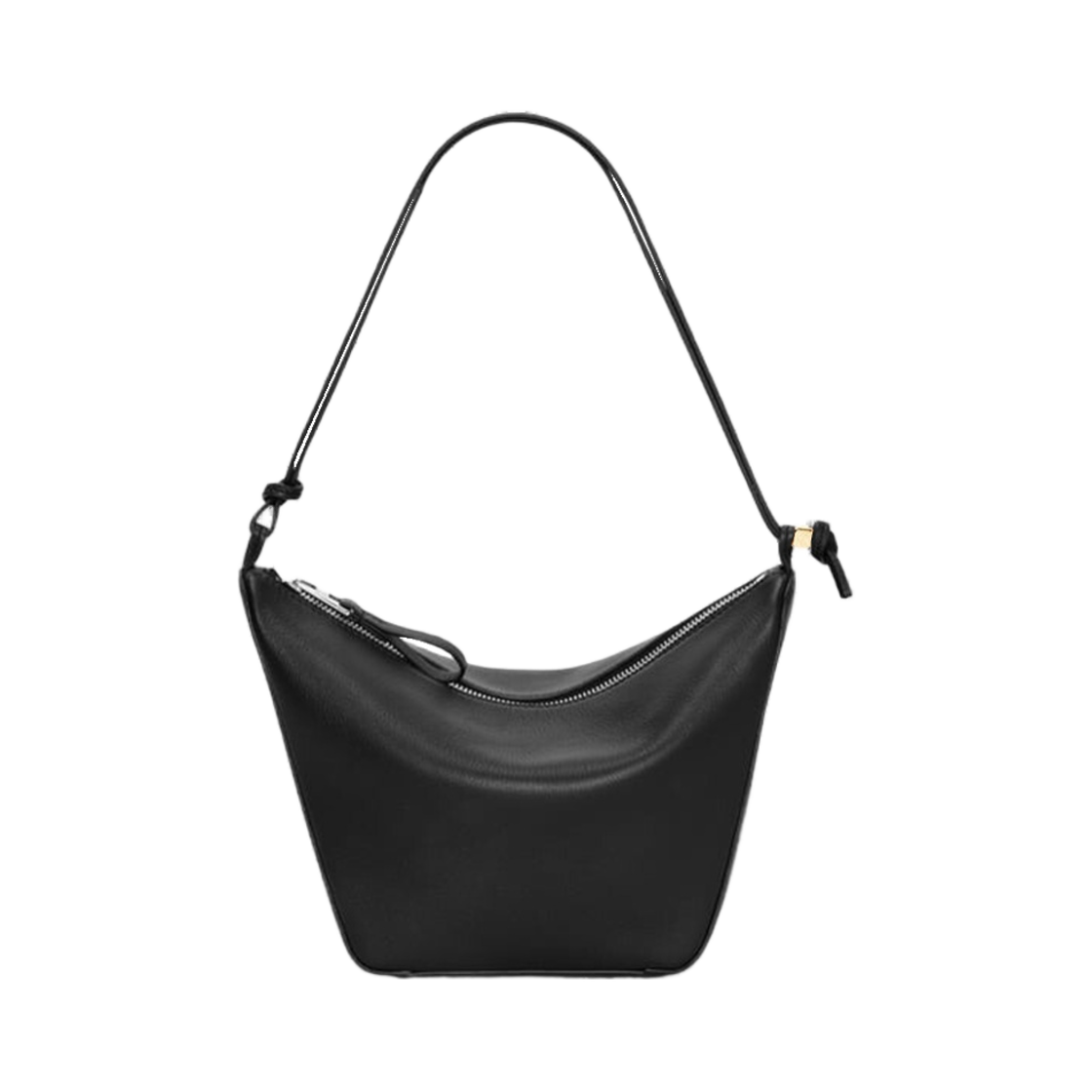 로에베 미니 해먹 호보 백 인 클래식 카프스킨 블랙(Loewe Mini Hammock Hobo Bag In Classic Calfskin Black)