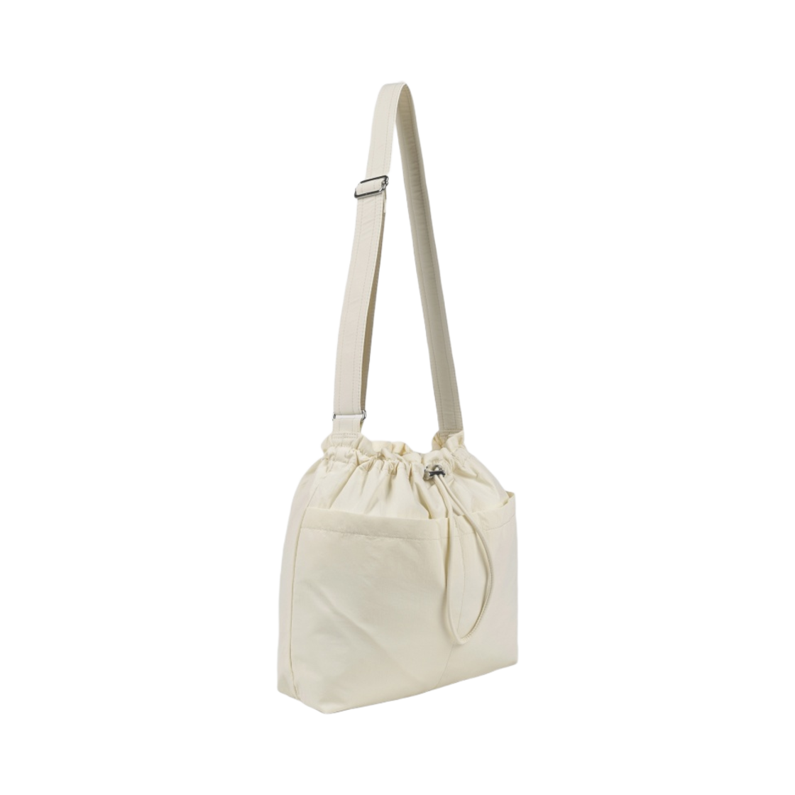GU 나일론 드로우스트링 숄더백 오프 화이트(GU Nylon Drawstring Shoulder Bag Off White) - 2