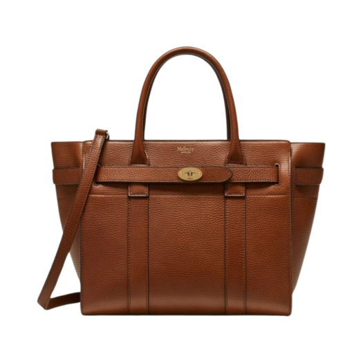 Mulberry Small Classic Grain Zipped Bayswater Oak